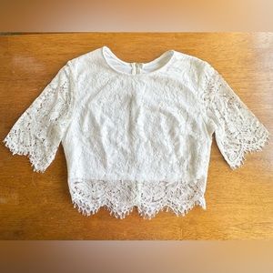 White Lace Top/Blouse